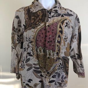 Eskandar Button Down Top size 1
